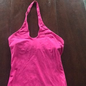 Victoria's Secret Moda Hot Pink Halter sz Small